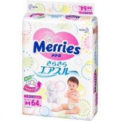 Подгузники, Merries (Меррис) 6-11 кг р. m №64