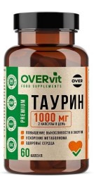 Таурин OVERvit БАД 60 шт. капс.