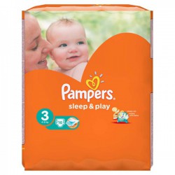 Подгузники, Pampers (Памперс) 4-9 кг р. 3 №100 слип энд плей миди