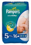 Подгузники, Pampers (Памперс) 11-25 кг р. 5 №16 актив беби джуниор